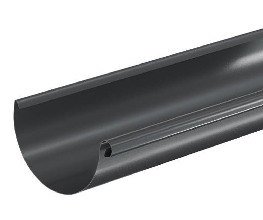 Водосток Aquasistem, система 125x90 - Водосточный желоб 3.00м RAL 7024 Тёмно-серый купить в Саратове