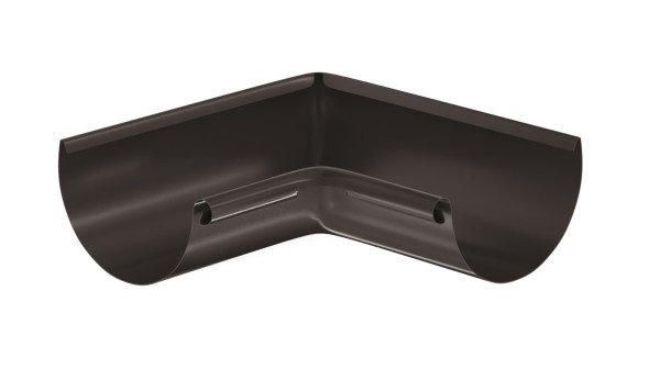 Водосток Aquasistem, система 125x90 - Угол желоба, внутренний 90° RR 32 Тёмно-Коричневый купить в Саратове