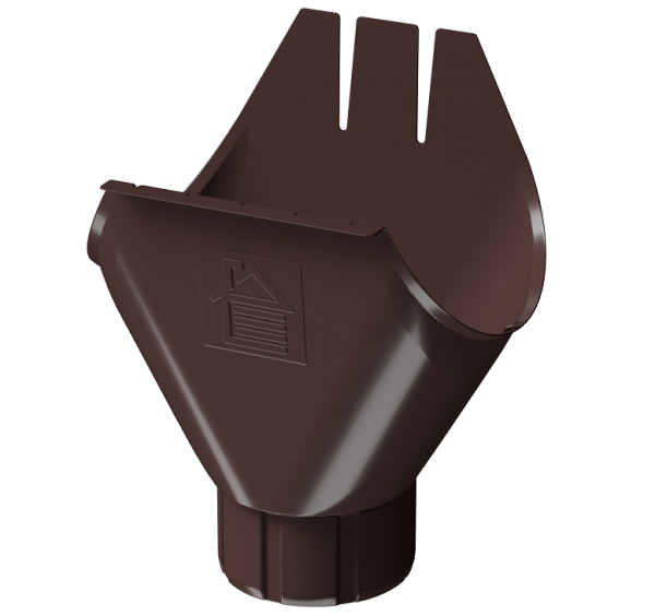 Воронка желоба D125 Döcke STAL PREMIUM Шоколад, (RAL 8019) купить в Саратове