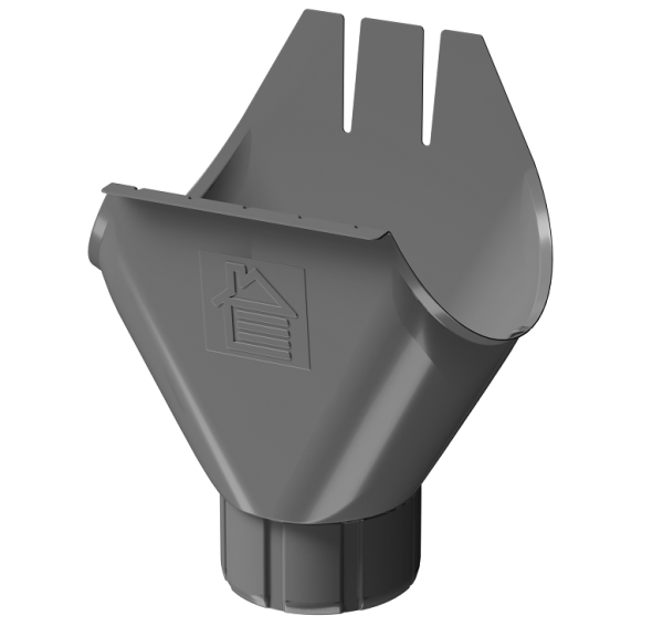 Воронка желоба D125 Döcke STAL PREMIUM Графит, (RAL 7024) купить в Саратове