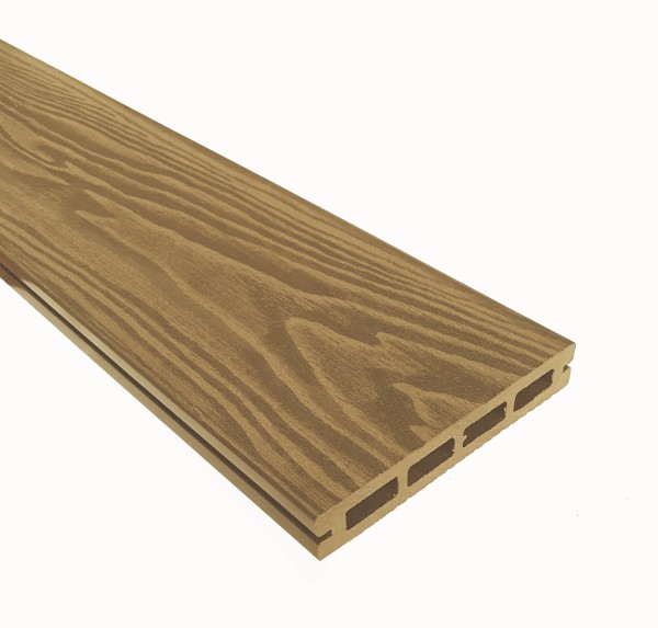 Террасная доска из ДПК Terrapol Смарт 3D Пустотелая с пазом Дуб Севилья купить в Саратове