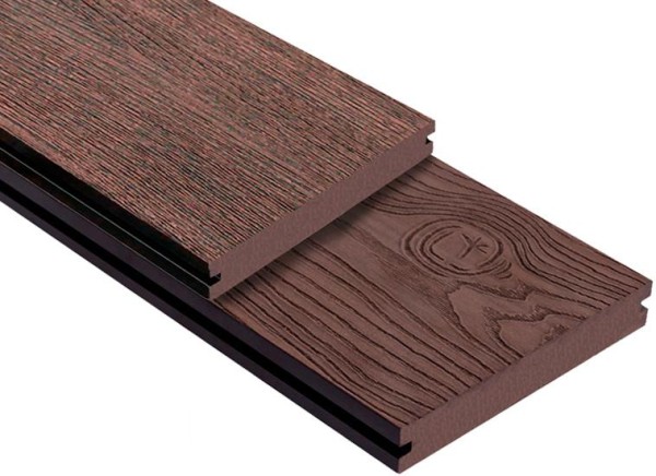 Террасная доска ДПК Outdoor 3D полнотелая STORM/OCEAN BROWN коричневая микс купить в Саратове