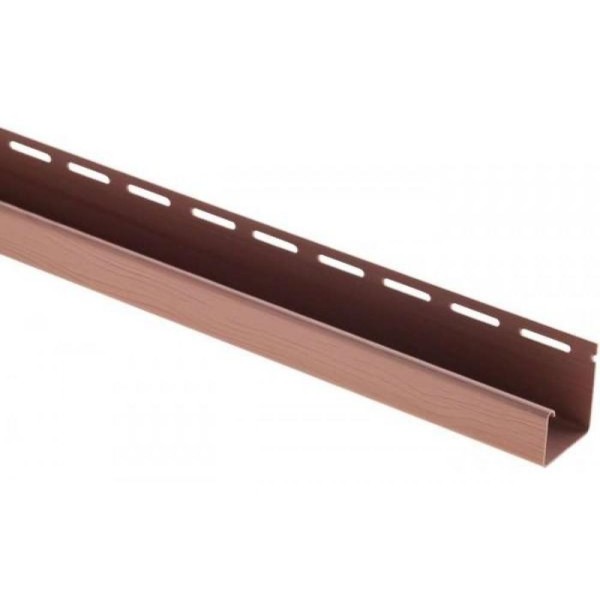 J-профиль Люкс Крашенный, T-15, ВН, Красно-коричневый купить в Саратове