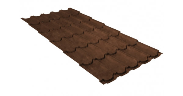 Металлочерепица квинта плюс 0,45 Safari Twincolor Brown купить в Саратове