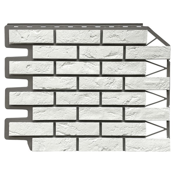 Фасадная панель FineBer, Кирпич Баварский, Белый купить в Саратове