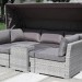 Диван-Трансформер AFINA плетеный из иск. ротанга AFM-320G Grey купить в Саратове