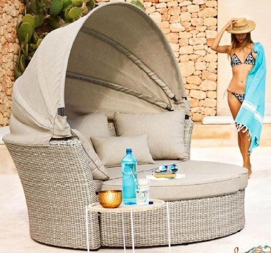Диван-Трансформер AFINA плетеный из иск. ротанга AFM-325 Beige купить в Саратове