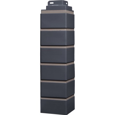 Угол Фасайдинг Серия «Кирпич клинкерный» Асфальт