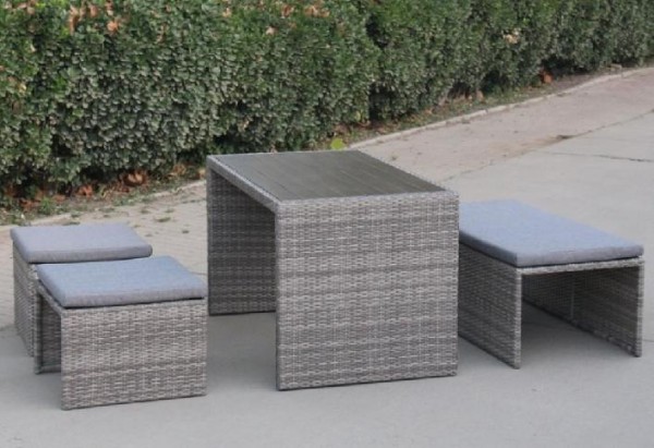 Диван-Трансформер AFINA плетеный из иск. ротанга S330G-W78 Grey купить в Саратове