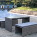 Диван-Трансформер AFINA плетеный из иск. ротанга S330G-W78 Grey купить в Саратове