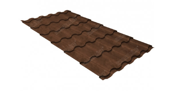 Металлочерепица кредо 0,45 Safari Twincolor Brown купить в Саратове