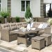 Комплект мебели AFINA плетеной из иск. ротанга AFM-307B Beige купить в Саратове