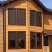 Фиброцементный сайдинг Latonit Красное дерево (RAL 8001/8008) купить в Саратове
