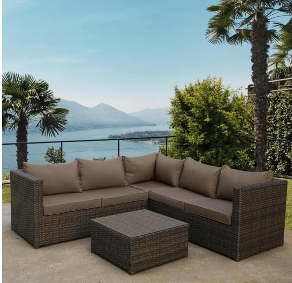 Комплект мебели AFINA плетеной из иск. ротанга YR825A Brown/Beige купить в Саратове