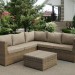 Комплект мебели AFINA плетеной из иск. ротанга YR825B Beige купить в Саратове