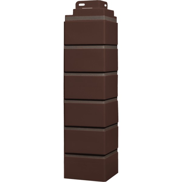 Угол Фасайдинг Серия «Кирпич клинкерный» Жженный купить в Саратове