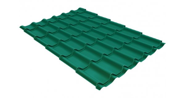 Металлочерепица классик 0,5 Satin RAL 5021 купить в Саратове