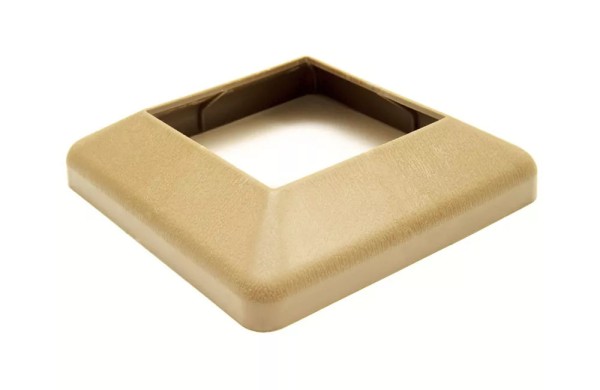 Крышка нижняя ПВХ для столба Deckart 125х125 Орех купить в Саратове