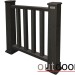 Ограждение из ДПК Outdoor Классик 3D STORM чёрный купить в Саратове