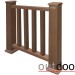 Ограждение из ДПК Outdoor Классик 3D STORM коричневый микс купить в Саратове