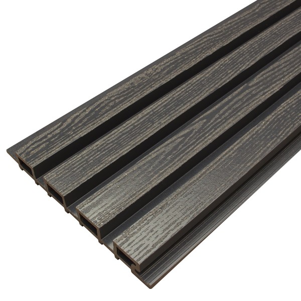 Фасадная доска из ДПК Faynag Wood Рейка Мокрый Асфальт купить в Саратове