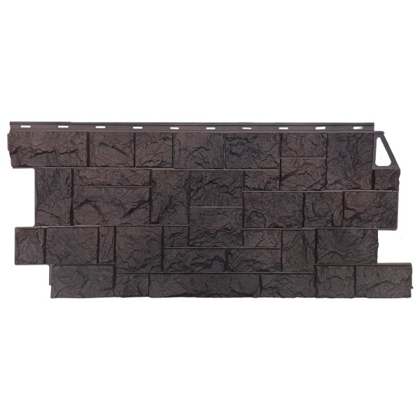 Фасадная панель FineBer, Камень Дикий, Коричневый купить в Саратове