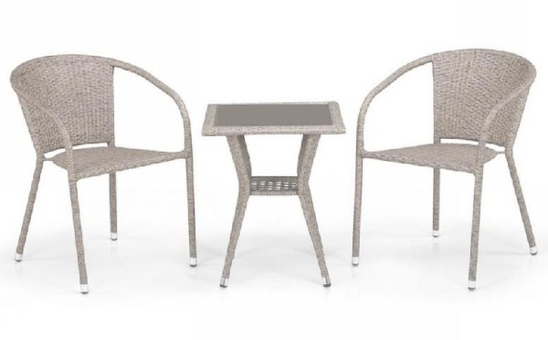 Комплект плетеной мебели AFINA из иск. ротанга T25C/Y137C-W85 Latte 2Pcs купить в Саратове