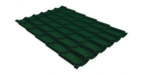 Металлочерепица классик 0,5 Satin RAL 6005 зеленый мох купить в Саратове