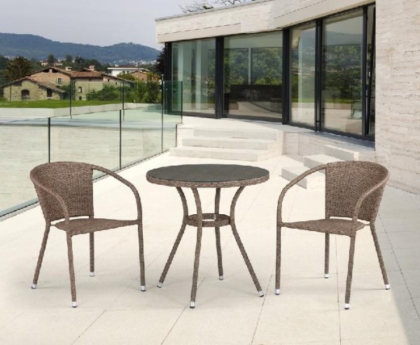 Комплект плетеной мебели AFINA из иск. ротанга T282ANT/Y137C-W56 Light Brown 2Pcs купить в Саратове