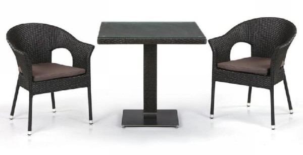 Комплект плетеной мебели AFINA из иск. ротанга T605SWT/Y79A-W53 Brown 2Pcs купить в Саратове
