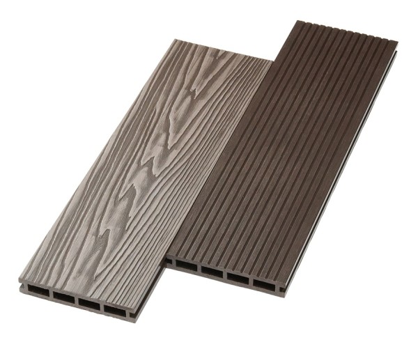 Террасная доска ДПК NanoWood двусторонняя New 3D тиснение + вельвет Венге купить в Саратове