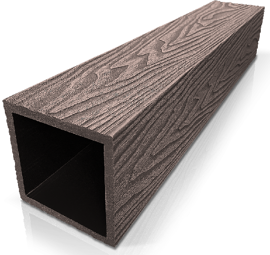 Столб ДПК 3D GardenParkett фактура дерева Венге купить в Саратове