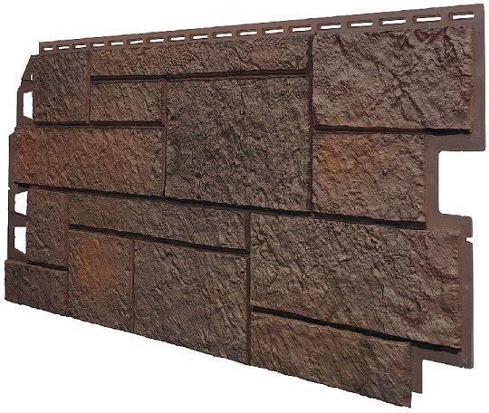 Фасадная панель VOX Sandstone (Сандстоун) темно коричневый купить в Саратове