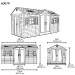 Сарай пластиковый LifeTime 15x8 DD купить в Саратове