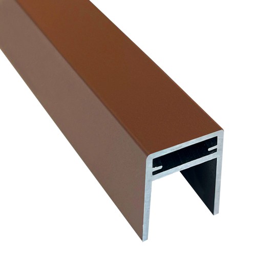 П-профиль Алюминиевый EasyDecking 35x25 Коричневый купить в Саратове