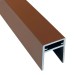 П-профиль Алюминиевый EasyDecking 35x25 Коричневый купить в Саратове