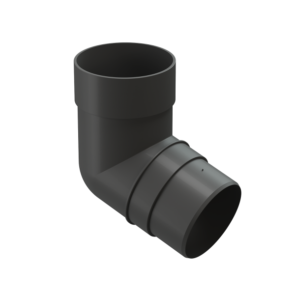Колено 72˚ для водосточной трубы Docke Premium Графит купить в Саратове