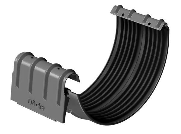 Соединитель желобов D125 Döcke STAL PREMIUM Графит, (RAL 7024) купить в Саратове