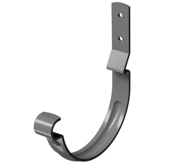 Карнизный крюк короткий (гнутый) D125 Döcke STAL PREMIUM Графит, (RAL 7024) купить в Саратове