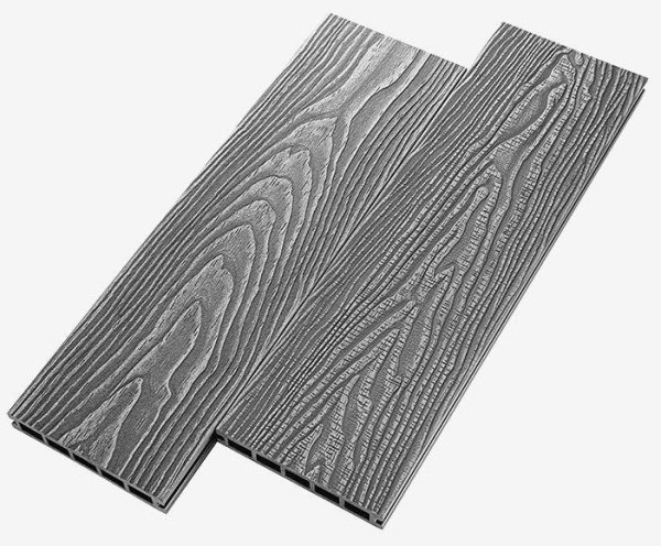 Террасная доска из ДПК RusDecking Unodeck Vintage - Серый купить в Саратове