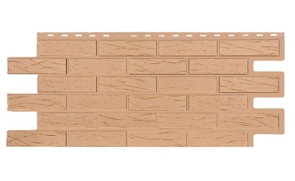 Фасадная панель T-Siding Кирпич Саман Эко Крем купить в Саратове